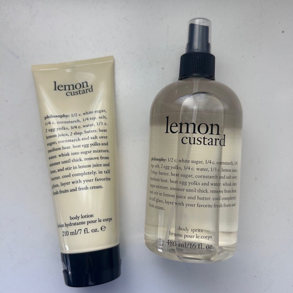 Philosophy Lemon Custard Body Lotion and Spritz